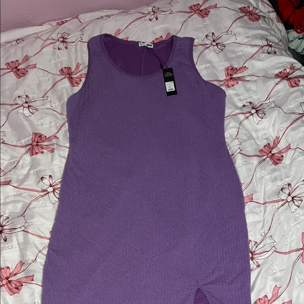 Purple Sleeveless Dress